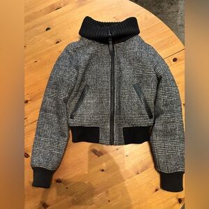 Mackage Wool Plaid Puffer Jacket